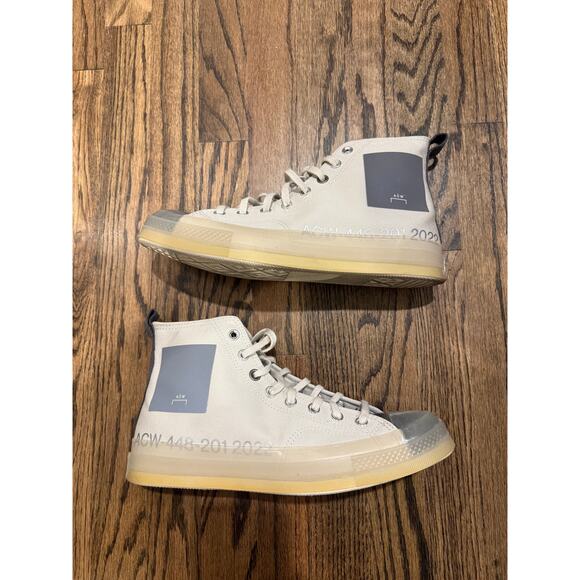 Converse x A-Cold-Wall ACW Chuck 70 Hi A02276C SILVER BIRCH Men's Shoe Size 9.5 - Picture 2 of 8
